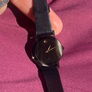 Vintage-ish Mova watch with gold fill findings, sapphire glass; new battery